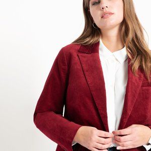 LUX! ELOQUII RED VELVET BLAZER wow!!